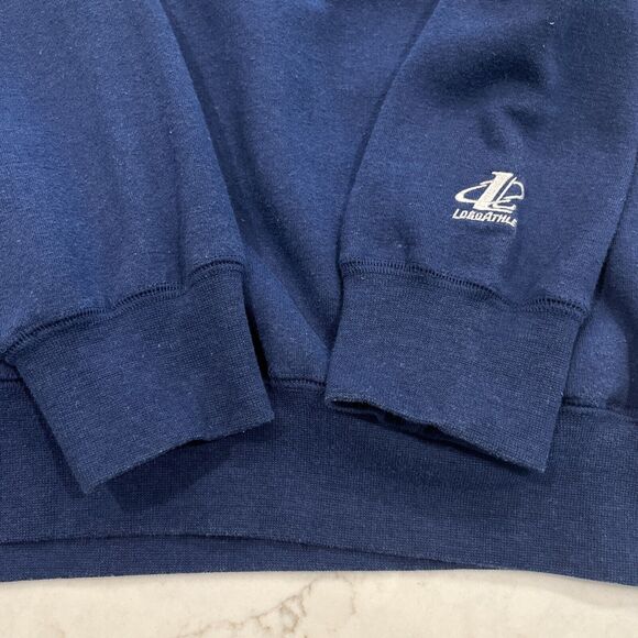 Dallas Cowboys VTG XL Logo Athletic Team NFL 1/4 Zip Pullover Sweatshirt Blue - Picture 7 of 8